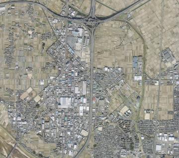 空から見た久御山町の画像
