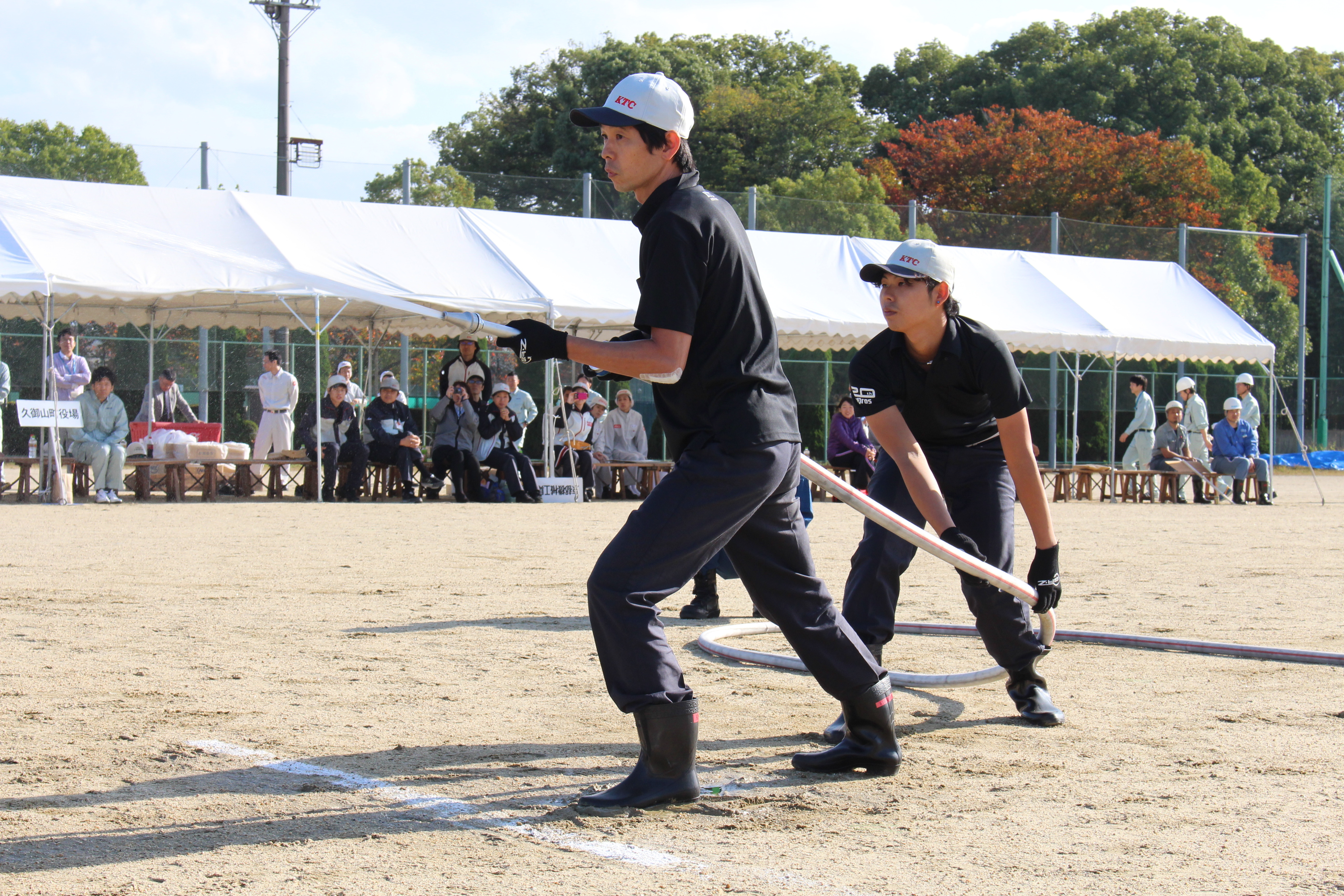 自衛消防隊訓練大会の様子