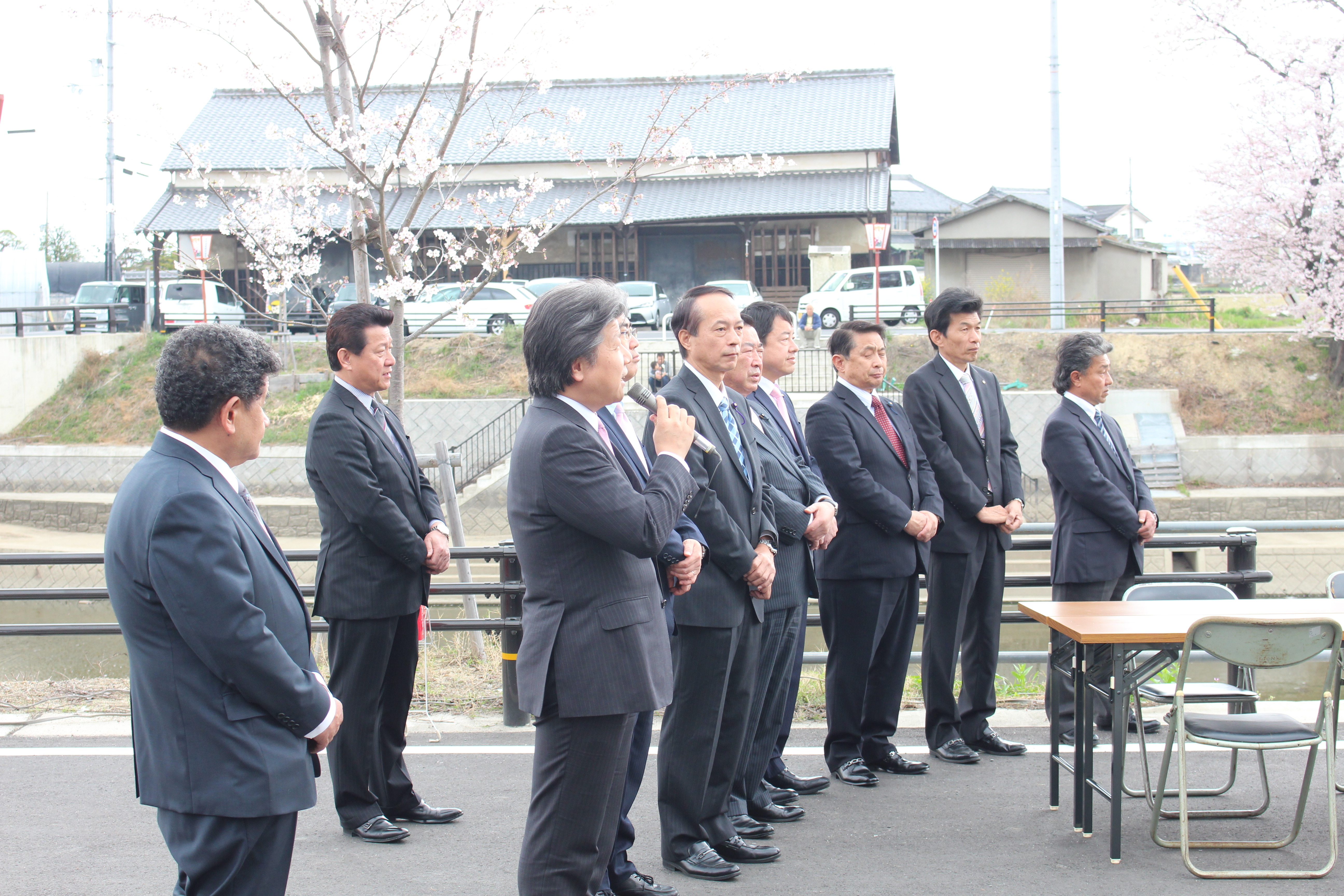 前川桜並木愛護会「桜のつどい」の様子