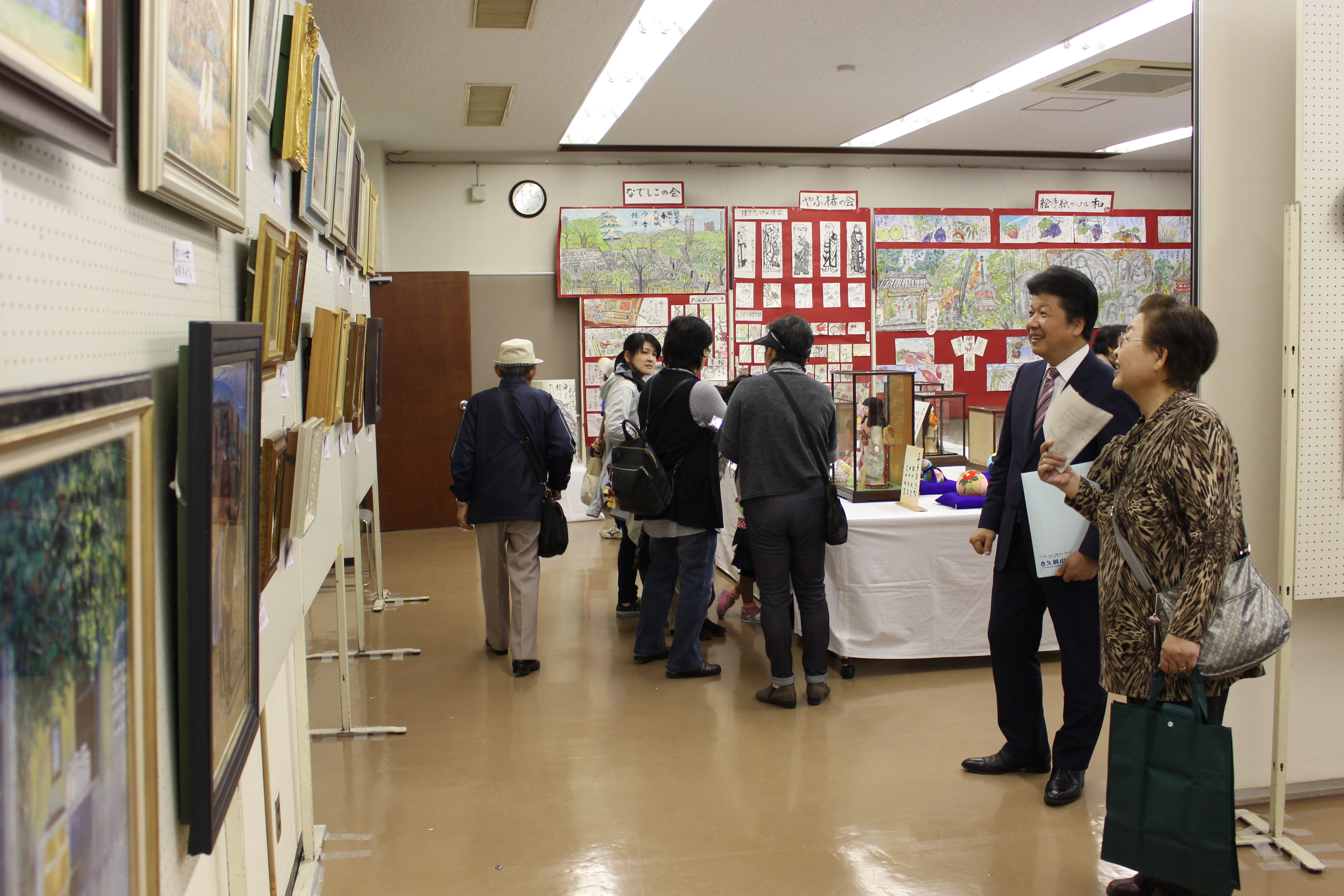 久御山町民文化祭（展示室の様子）の様子